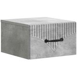  Noćni ormarić za montažu na zid Betonska siva 34 5 x 33 x 20 cm | shoptok.hr