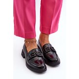 VINCEZA Elegant Black Leather Women's Moccasins Triana | ePonuda.com