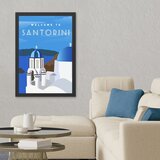 Wallity uramljena slika Santorini 3, 40x55 cm Cene