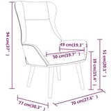  Stol za sproščanje s stolčkom za noge rjavo blago, (20935469) | Shoptok.si