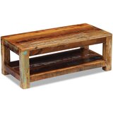 Maison Chic Klubska mizica - kavna mizica - Nizka mizica trden predelan les 90x45x35 cm, (21752871) u