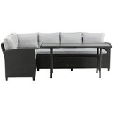 Venture Home Bentwood kutna vrtna lounge garnitura, crna | shoptok.hr
