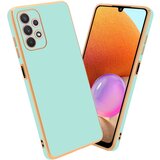  Ohišje, združljiv s Samsungom v sijajni metini zeleni barvi - Zlato - zaščitni pokrov iz fleksibilnega silikona TPU in z zaščito pred kamero, (20603090) | Shoptok.si