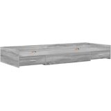  Krevetna konstrukcija s uzglavljem Siva Sonoma 98.5 x 200 cm | shoptok.hr