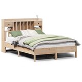  s regalom za knjige bez madraca 135x190 cm od borovine | shoptok.hr
