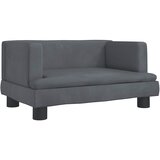  Krevet za pse tamnosivi 60 x 40 x 30 cm baršunasti | shoptok.hr