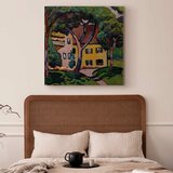 Slika - August Macke – Staudacherhaus in Tegernsee 80x80 Premium Print | shoptok.hr