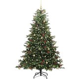 vidaXL Umjetno božićno drvce Zelena 240 cm PVC i Metal i Plastika | shoptok.hr
