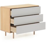 Kave Home Komoda v jesenovem dekorju v sivi in naravni barvi 99x78,5x42 cm Anielle – | Shoptok.si