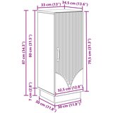  Kreveta Siva sonoma 33 x 34,5 x 87 cm Konstruirano drvo | shoptok.hr