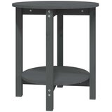  Stolić za kavu sivi Ø 55x60 cm od masivne borovine | shoptok.hr
