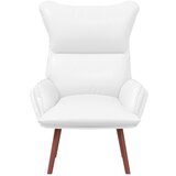 vidaXL Relaxacijski stol bela umetna usnja | Shoptok.si