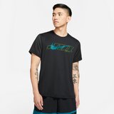 Nike Sport Clash Short Sleeve Shirt, Black/Green Abyss, (20492866) | Shoptok.si