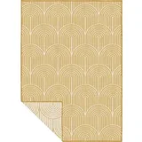 Oker rumena zunanja preproga 160x230 cm Pangli Ochre –