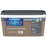 SWINGCOLOR NOTRANJA DISPERZIJSKA BARVA SIMPLY ŠT.09 (1 l, rjava) | Shoptok.si