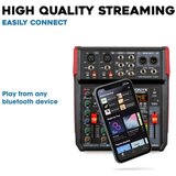  VM-KG06 6 kanalna mešalna miza z USB / Bluetooth predvajalnikom ter vokalnim efektom - Audio-Kondric | Shoptok.si