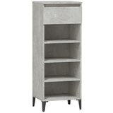 Maison Chic Regal za čevlje - Polica za čevlje betonsko siv 40x36x105 cm inženirski les, (21778157) | Shoptok.si