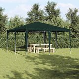 Šator za zabave Zelena 400 x 400 x 266 cm Polietilen i čelik | shoptok.hr