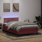  Box Spring krevet s madracem ružičasti 120x220 cm samt | shoptok.hr
