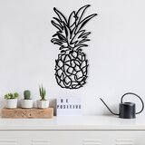 Atelier Del Sofa Zidna dekoracija Ananas-M120, 33x60 cm, 1.2 mm, Crna Cene