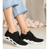 Gemre Black women's sneakers with sock-like upper Miyana | shoptok.hr