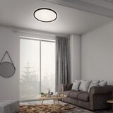 BRILO plafonjera led 22 w 3000 lm cct 2700 - 6500 k 42x2,9 cm bcl crna | shoptok.hr