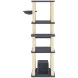  Penjalica za mačke sa stupovima za grebanje tamnosiva 154 cm | shoptok.hr