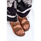 Big Star Suede Women's Slippers With Buckles | Shoptok.si