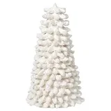 Božična dekoracija SAPIN 'PULP' COTON Bela