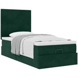 Okvir kreveta s madracima tamnozeleni 90x190cm baršunasti | shoptok.hr