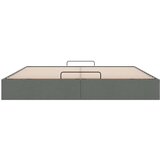 vidaXL Otomanski okvir kreveta bez madraca tamnosivi 200x200cm tkanine | shoptok.hr
