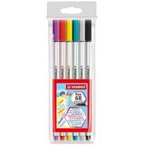 Stabilo Stabilo: Pen 68 brush 6-delni komplet flomastrov s čopič konico | Shoptok.si