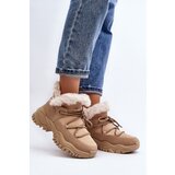 EVENTO Women's Beige Fur-lined Ankle Boots Cresandi | Eponuda.ba