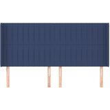  Uzglavlje s ušima plavo 203x16x118/128 cm od tkanine | shoptok.hr