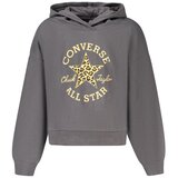 Converse hoodie dukserica za djevojčice s okruglim logom crna Cijene