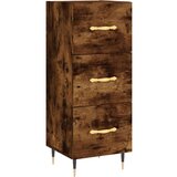  Komoda boja dimljenog hrasta 34 5x34x90 cm konstruirano drvo | shoptok.hr