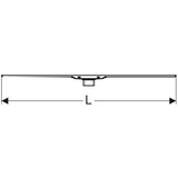 Geberit tuš kanaleta CleanLine20, 30-90 cm, elektropolirano nerjavno jeklo, ščetkano nerjavno jeklo, 154.450.KS.1 | Shoptok.si