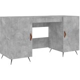  Radni stol boja betona 140 x 50 x 75 cm od konstruiranog drva | shoptok.hr