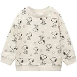 MANGO KIDS Sweater majica 'Sgarden' pijesak / crna / bijela