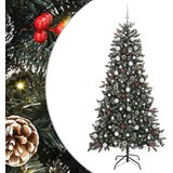 vidaXL Umestno božično drevo med 300 LED Zelena 114 x 114 x 210 cm | Shoptok.si