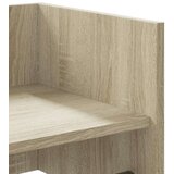 vidaXL Stenska polica sonoma hrast 100x35x30,5 cm inženirski les | Shoptok.si