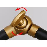 Candellux truck zidna lampa crna+zlatna 1X40W E27 zlatna abažur
