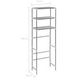  Stalak za pohranu iznad toaleta s 3 razine srebrni 53x28x169 cm | Eponuda.ba