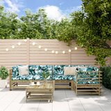 Maison Chic Seti vrtnega pohištva - Vrtna garnitura 6-delna impregnirana trdna borovina, (21806813) | Shoptok.si