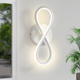 Nettlife LED stenska svetilka črna 7 W ukrivljen dizajn topla bela 3000 K za notranje stopnišče, (22136392) | Shoptok.si