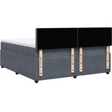  Krevet s oprugama i madracem tamnosivi 180x200 cm baršunasti | shoptok.hr