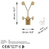 WALLXPERT Kuka za kačenje Giraffe, Zlatne boje | Eponuda.ba