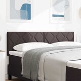  LED glava kreveta Smeđa 144 cm tkanina | shoptok.hr