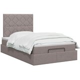  Krevet od pjene s madracem i LED-om Sivosmeđa 120 x 200 cm | shoptok.hr