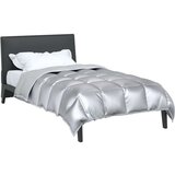  Zimska posteljnina srebrna 200 x 140 cm Satin in mikrovlakna, (5000147524) | Shoptok.si